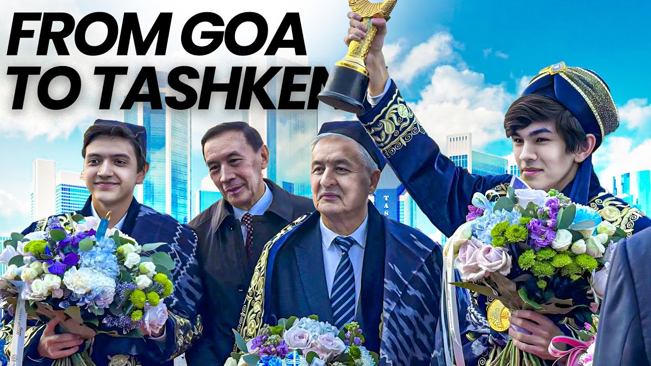 From Goa to Tashkent | Javokhir Sindarov's rousing welcome in Uzbekistan | Vlog