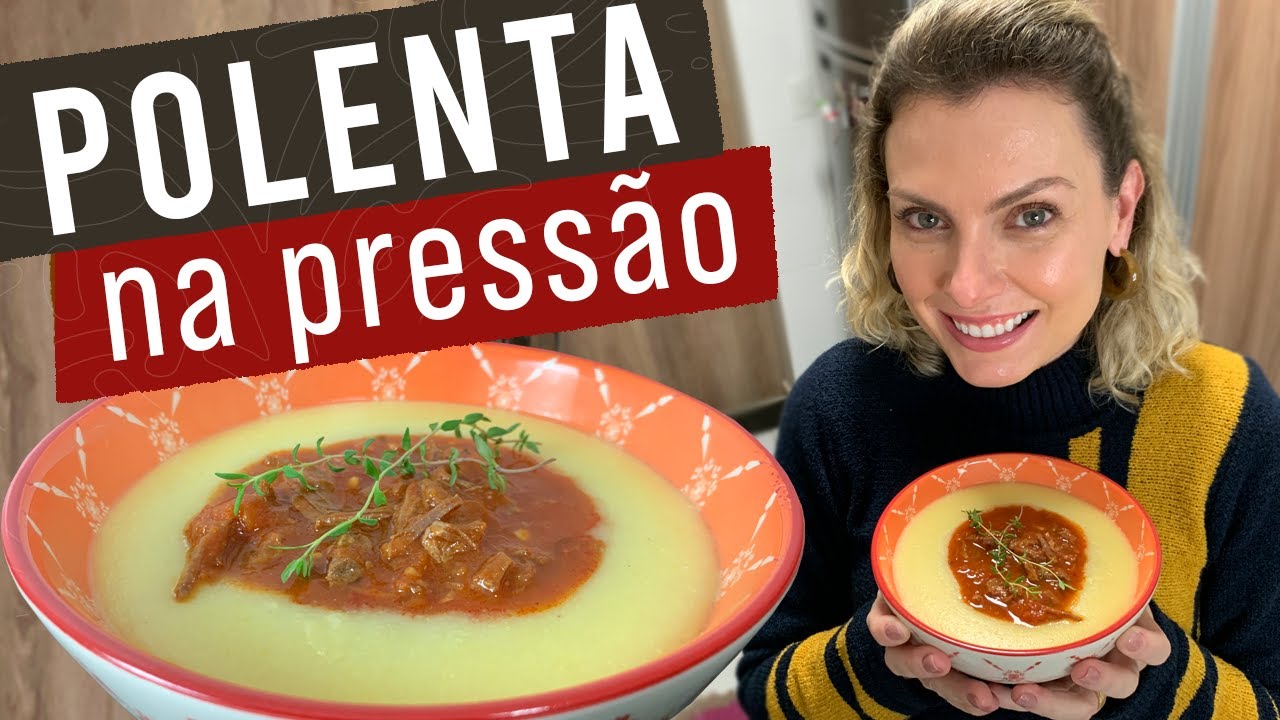 POLENTA NA PANELA DE PRESS&Atilde;O | COMO FAZER POLENTA