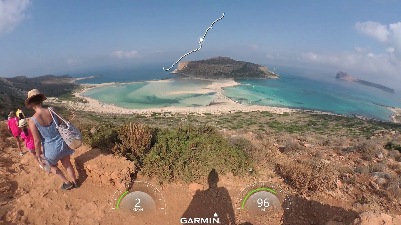 Balos - from parking to the beach