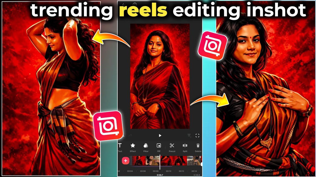 Instagram Trending Reels Editing Inshot | inshot video editing telugu 