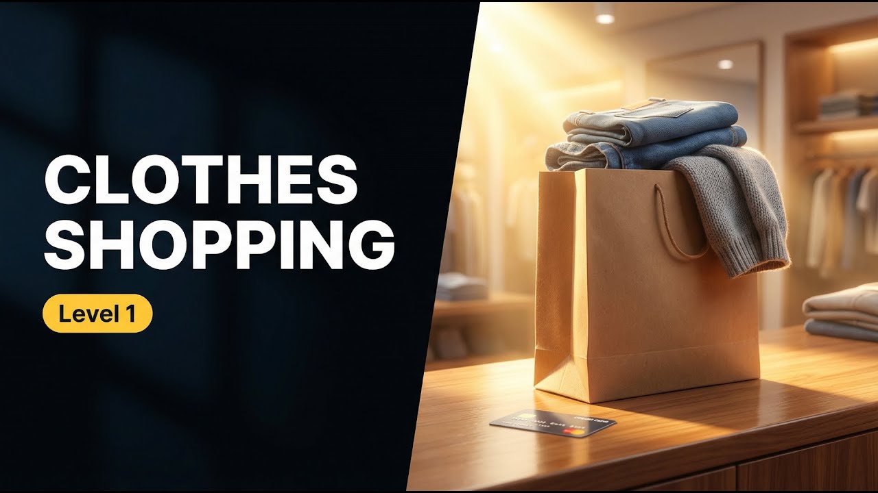 English Conversation: Shopping for Clothes (Slow & Easy)