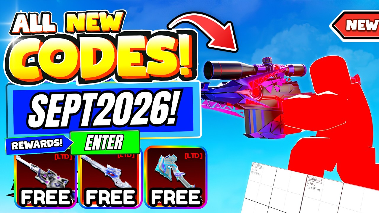 *NEW CODES* ALL WORKING CODES FOR SNIPER ARENA  IN SEPTEMBER 2026! ROBLOX SNIPER ARENA