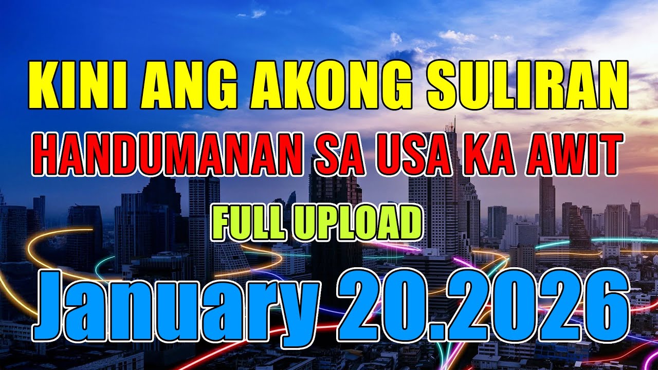 [1 HOUR] Kini Ang Akong suliran ug Handumanan sa Usa Ka awit. | Full upload | January 20.2026