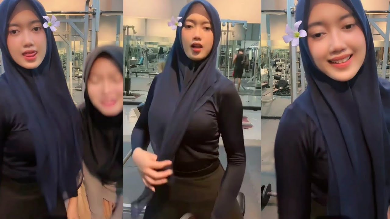Cute Hijab Style Fashion Gym Woman 