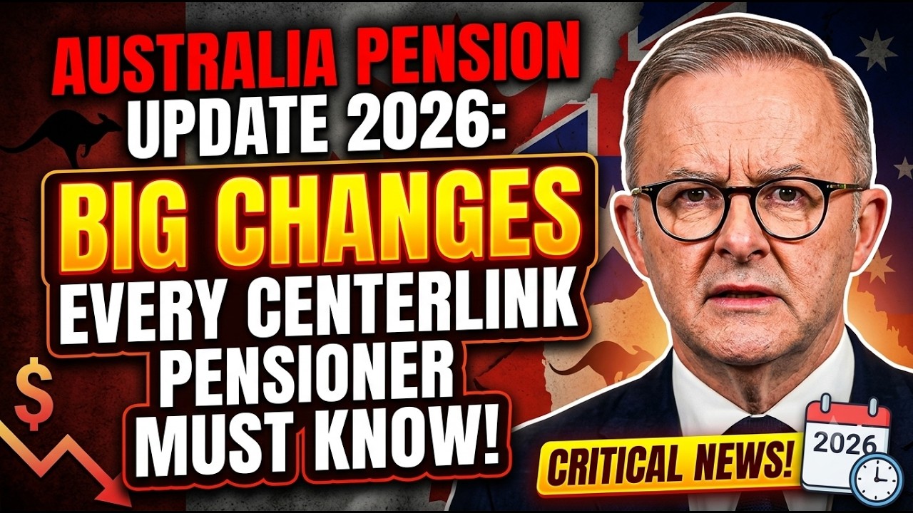 AUSTRALIA PENSION UPDATE 2026:Big Changes Every Centerlink Pensioner Must Know!