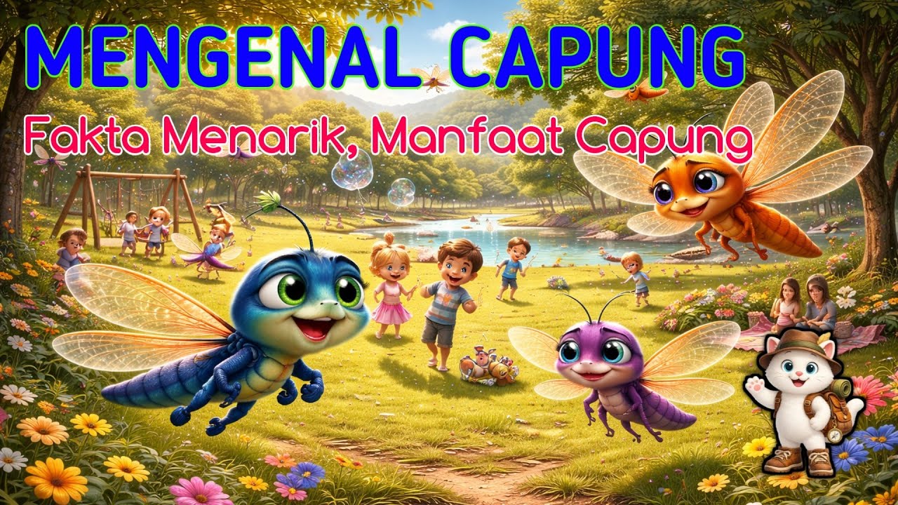 Mengenal Capung 🦋 | Fakta Menarik, Daur Hidup, dan Manfaat Capung | Belajar Sambil Bermain 