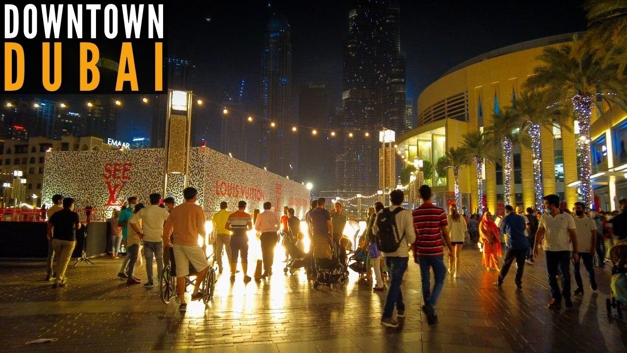 Downtown Dubai Complete Night Walk 2022 | Burj Khalifa Dubai Mall | 4K | Dubai Tourist Attraction