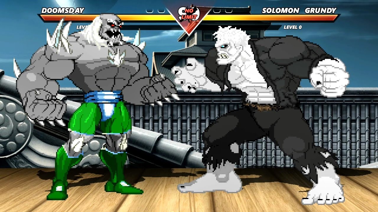 DOOMSDAY vs SOLOMON GRUNDY - Highest Level Awesome Fight!