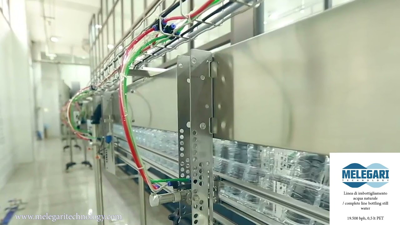 Linea di imbottigliamento acqua naturale | Melegari Technology