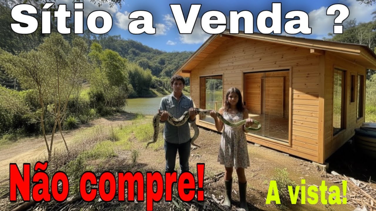 ( Sítio a Venda ) MUITA COBRA NESSE SÍTIO ! INFESTAÇÃO DE COBRA NO SÍTIO NOVO ! Vou ter que Vender! 