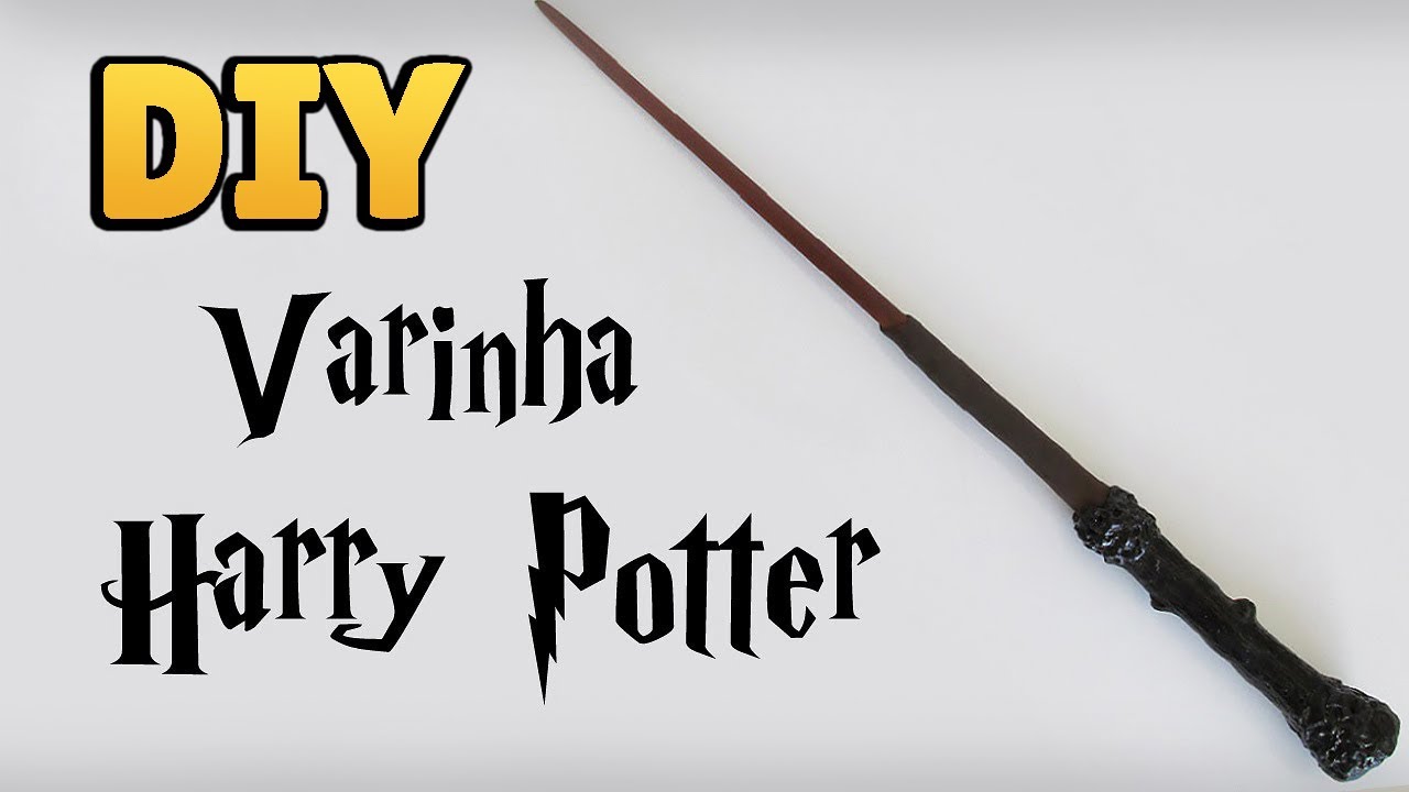 DIY: COMO FAZER VARINHA DO HARRY POTTER ϟ (Harry Potter Wands Tutorial) #diyhp