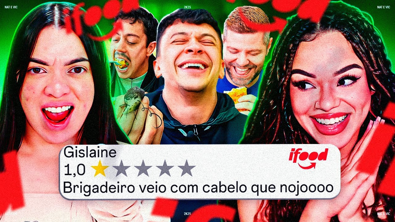 REAGINDO AS PIORES COMIDAS DO IFOOD 😂 (a sobremesa veio peluda kkkkkkk) | CANAL CANALHA