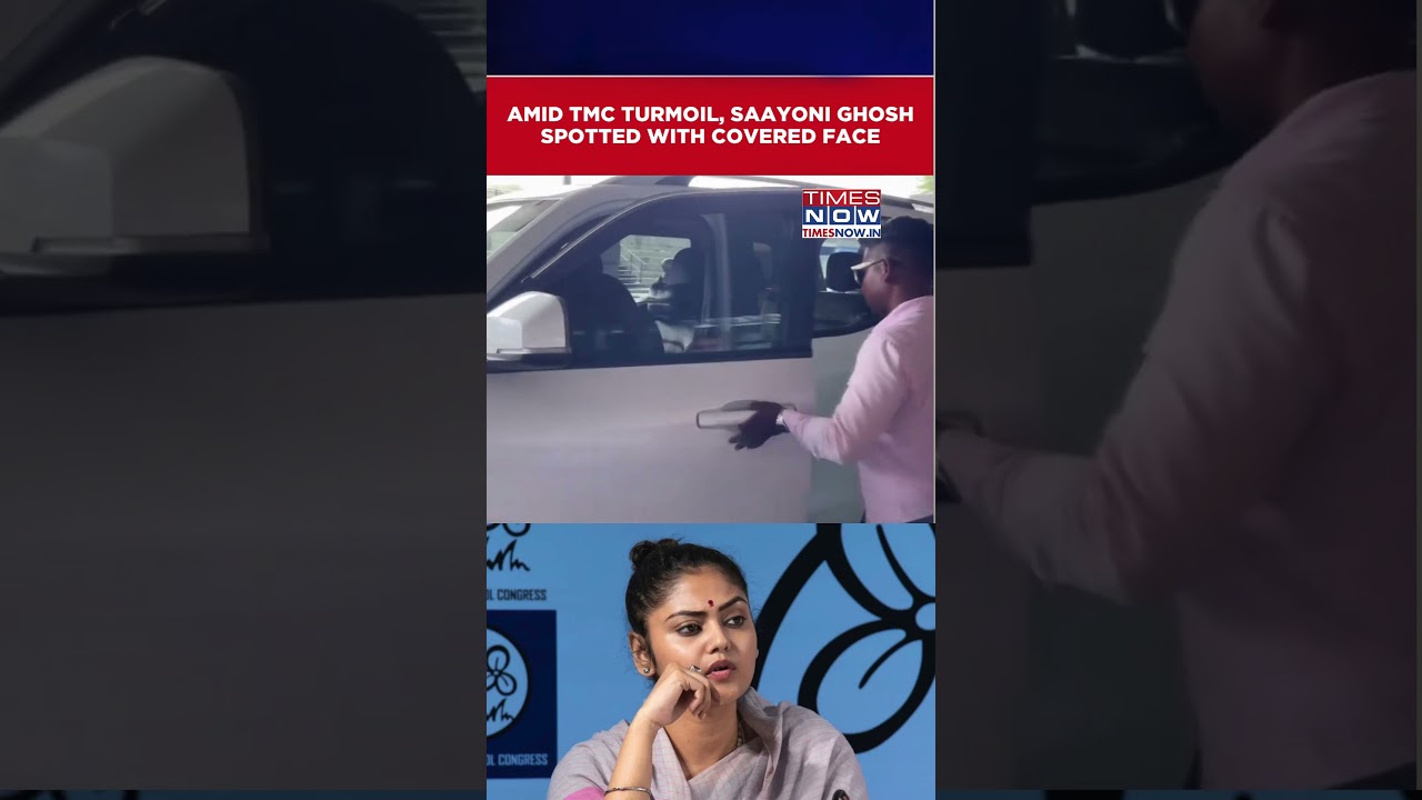 Saayoni Ghosh Spotted With Covered Face At Kolkata Airport | TMC Vs BJP | Mamata Banerjee #Shorts