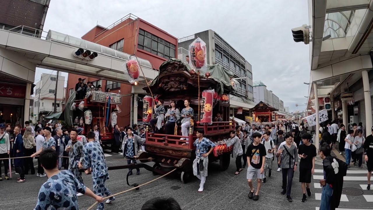 静岡県　吉岡祇園祭　３　山車引回し　2025年6月14日