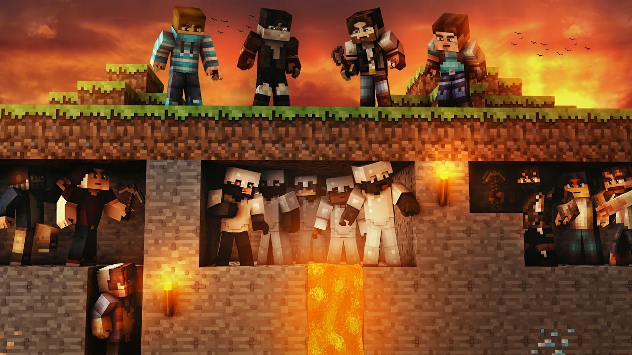 EKIPA RAPY vs 10 ŁOWCÓW (minecraft speedrun)