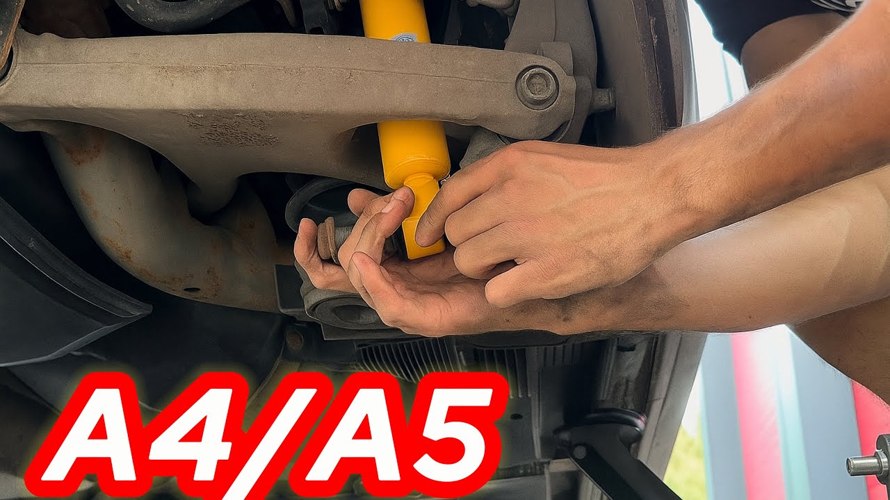 Stoßdämpfer wechseln OHNE Bühne! 😱 Audi A4/A5 B8 ganz einfach selbst gemacht!