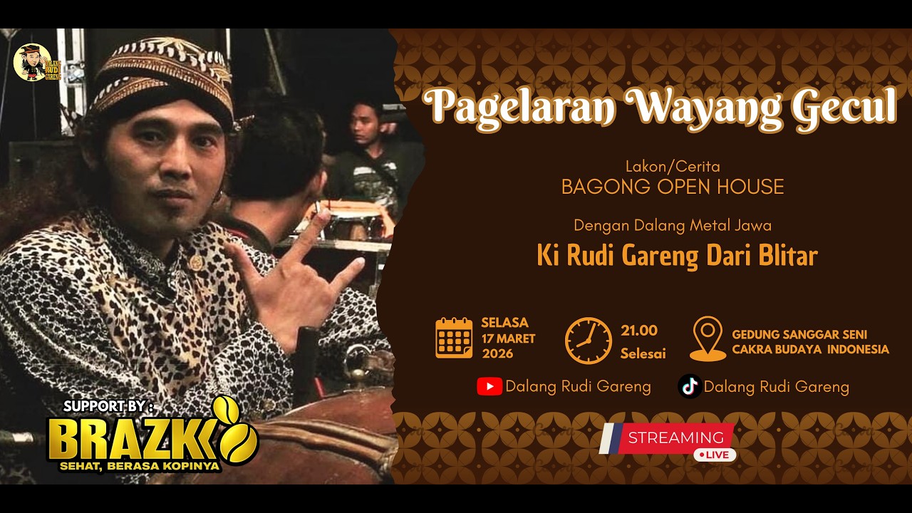 LIVE STREAMING WAYANG GECUL KI RUDI GARENG BLITAR Lkn BAGONG OPEN HOST | 17/03/2026