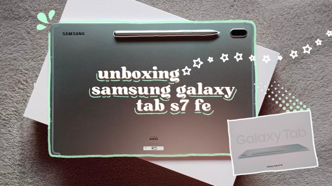 📦 unboxing samsung galaxy tab s7 fe in 2023 🍃 mystic green, 128 gb, 5G lte 🇵🇭✨