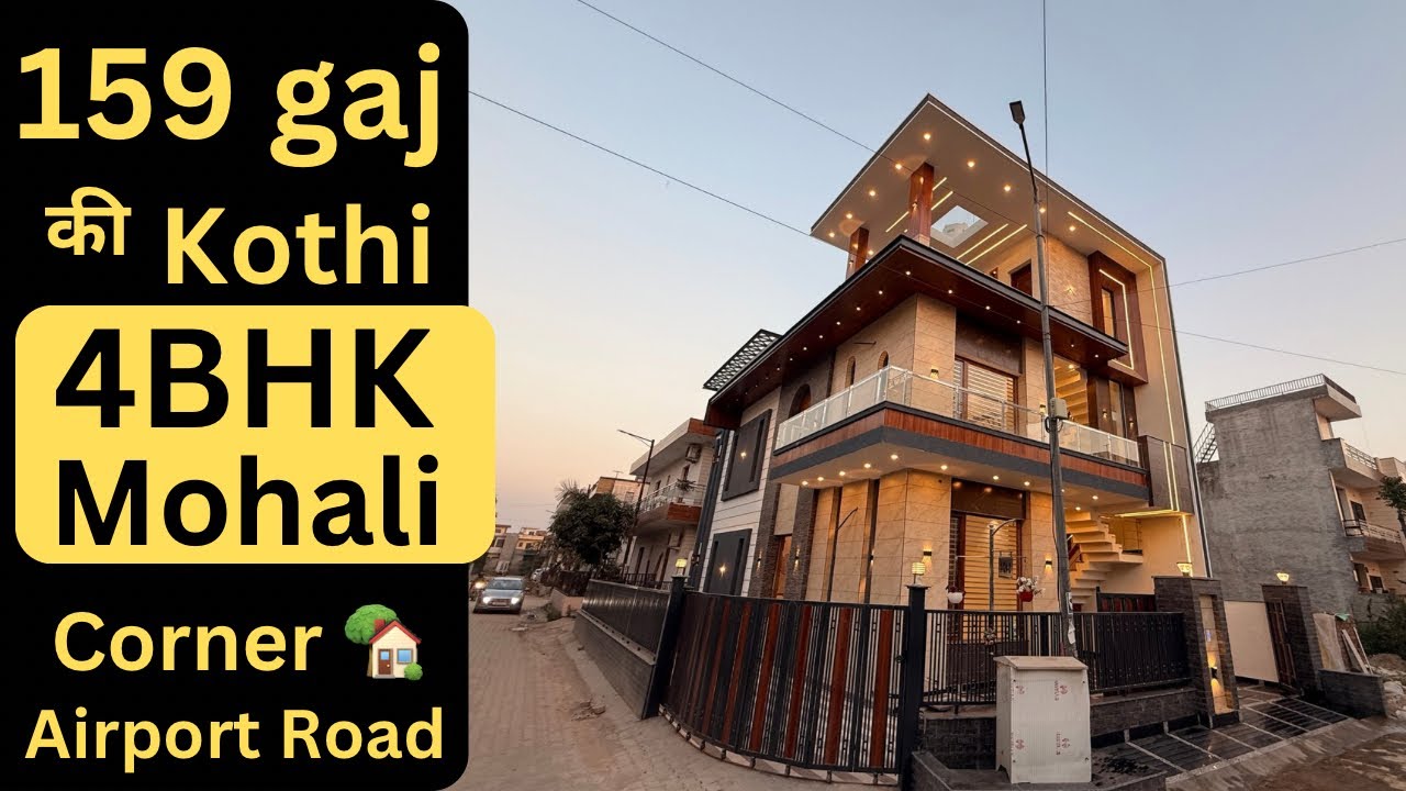 Near Chandigarh: 150 Gaj Luxury Corner House for Sale | Spacious & Stylish #hometour