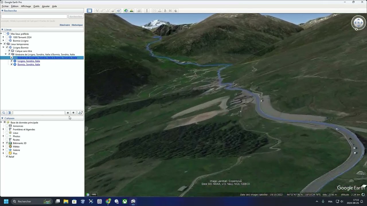 Come creare e sorvolare un percorso con Google Earth Pro - Italian language