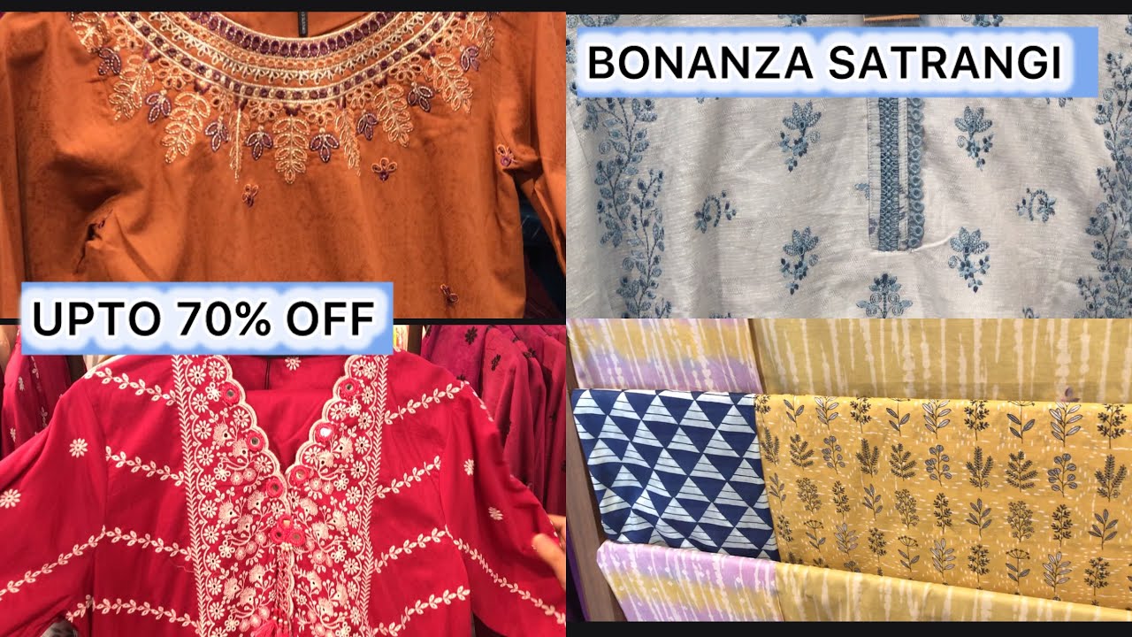 BONANZA SATRANGI || upto 70% OFF stitched and Unstitched summer collection 2024