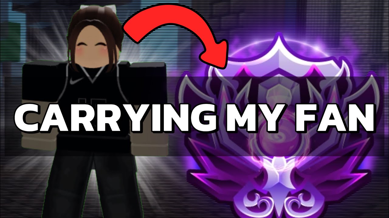 Carrying My FAN To Her DREAM RANK In Roblox Bedwars! (Part 1)