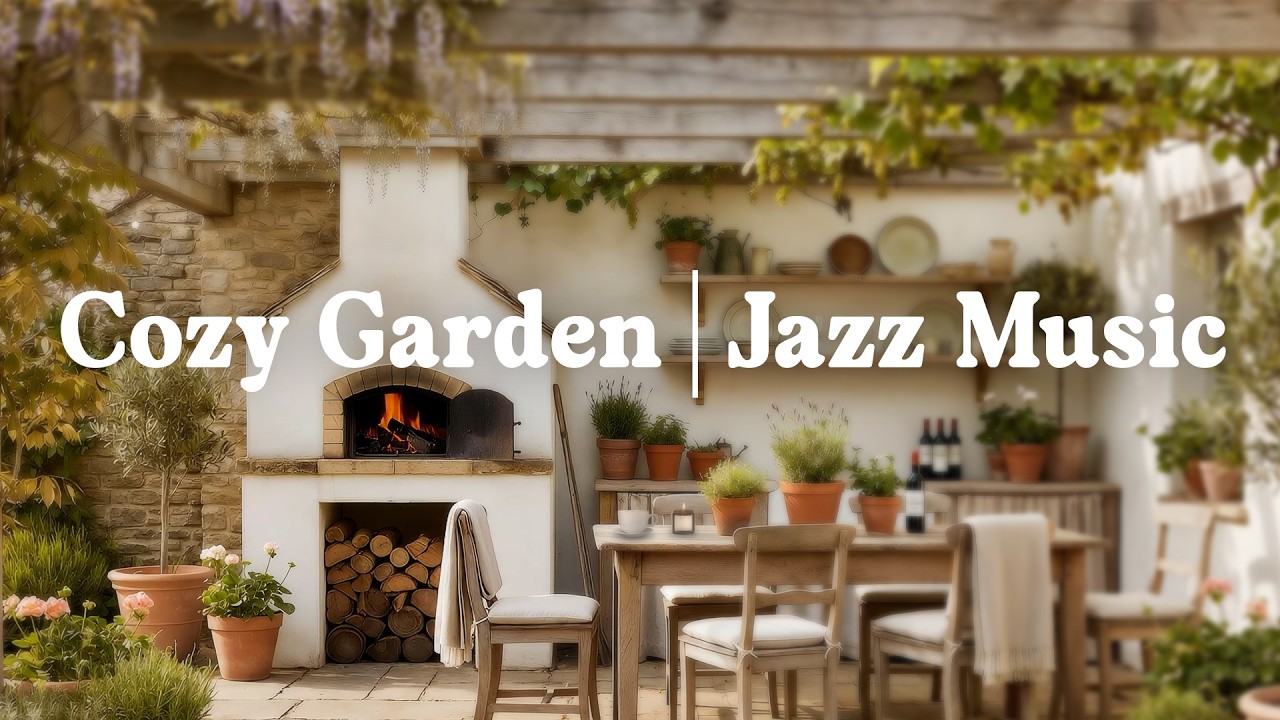 Garden Jazz 🌿🔥 | Cozy Outdoor Jazz with Realistic Motion for Relaxing & Focus (3 Hours)