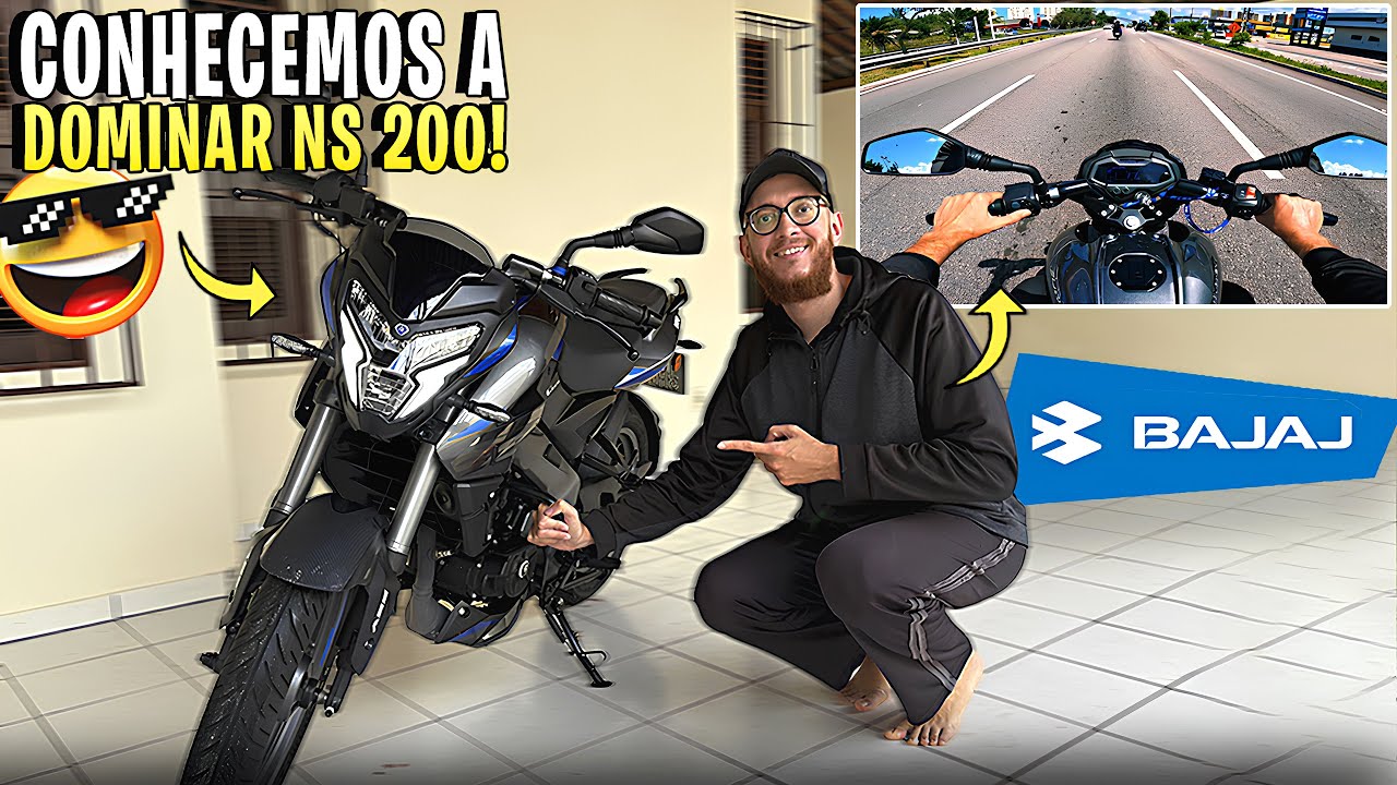 🔥PRIMEIRAS IMPRESSÕES COM A NOVA BAJAJ DOMINAR NS 200! A MOTO VALE A PENA?