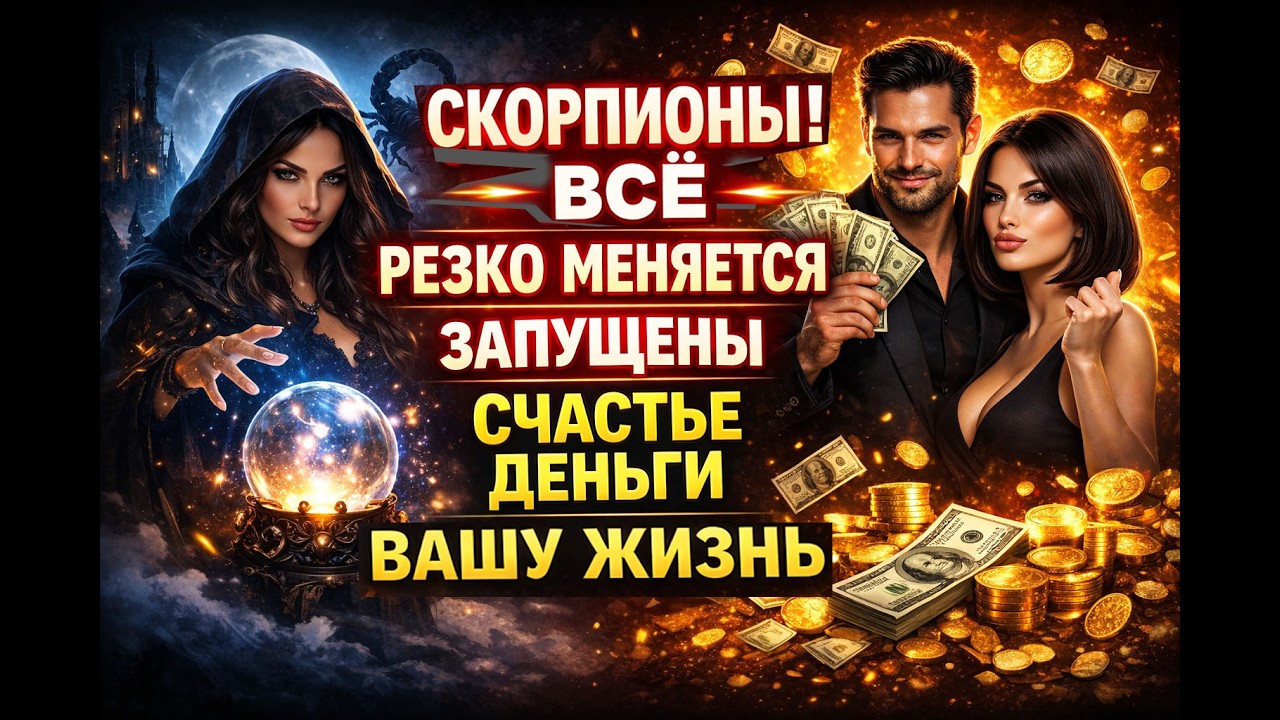 СКОРПИОНЫ ЭТО СЕНСАЦИЯ! Закрыта полоса ИСПЫТАНИЙ! Впереди Вас ждет СЧАСТЛИВАЯ ЖИЗНЬ
