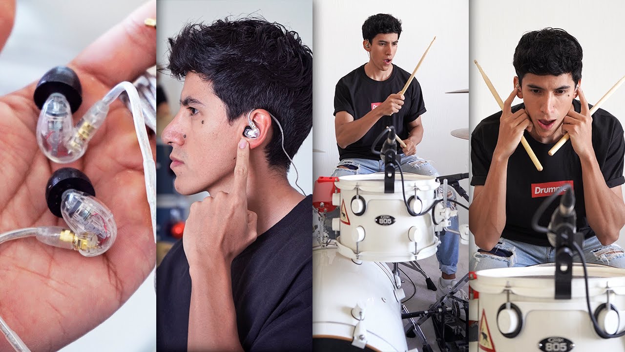 Los MEJORES audífonos para BATERISTAS | Shure 215 Unboxing & Test