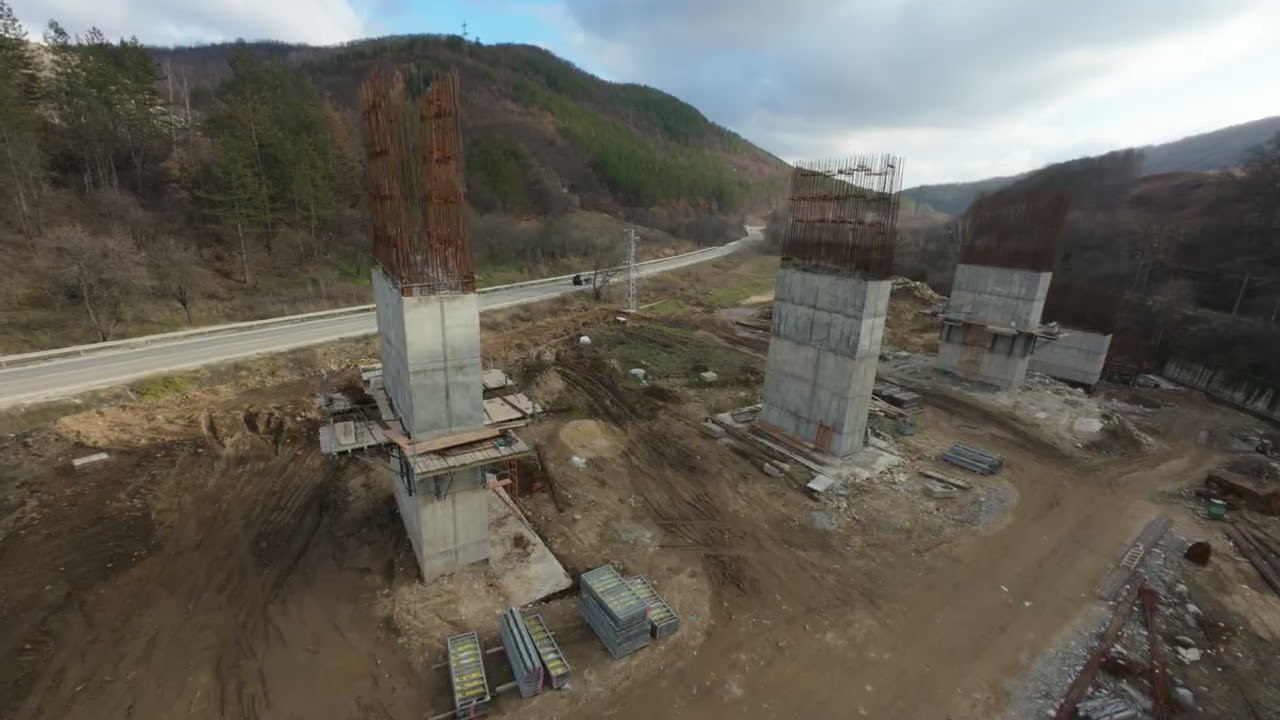 Модернизацията на жп линията в участъка Костенец – Белово част 2 DJI AVATA 2 | 22.12.2025