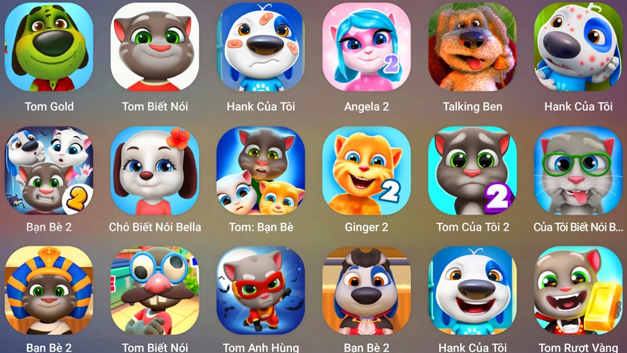 My Talking Tom Cat 2025,Angela,Talking Ben,Talking Hank,Talking Bella,Ginger 2,Tom Finds 🥰