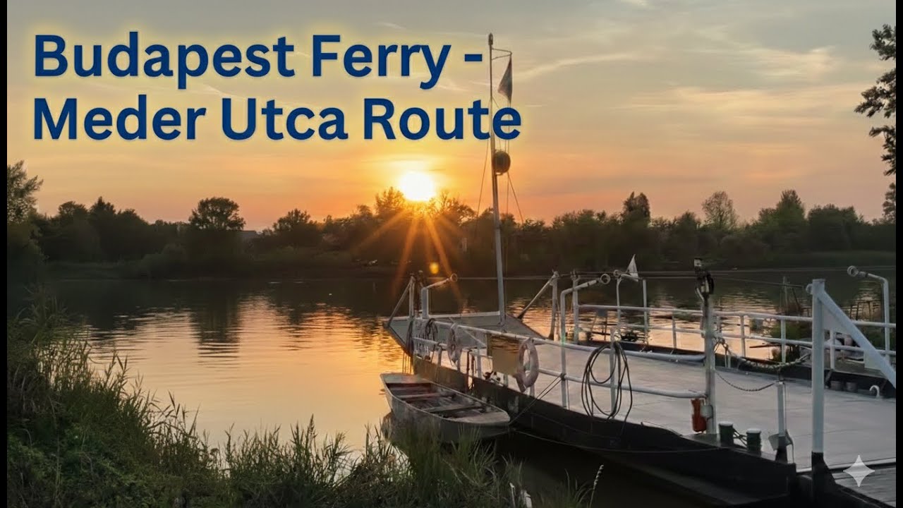 Budapest Sunset Ferry – Meder Utca Crossing (Csepel ↔ Soroksár)