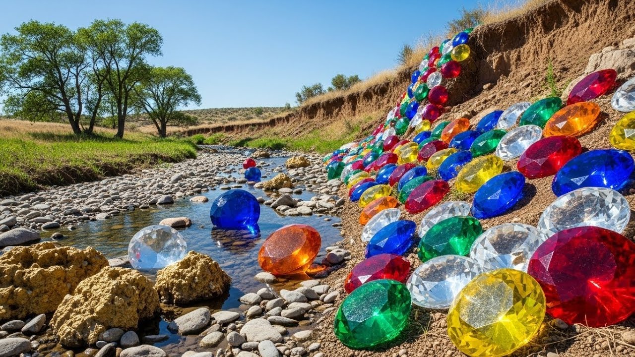 AMAZING RESULTS! Finding Valuable Gems and Gold in Rivers.#gold