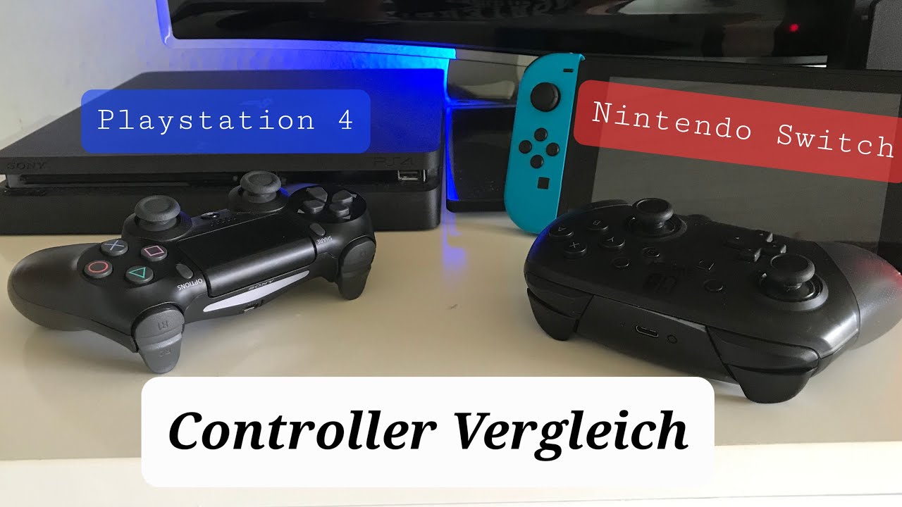 Controller Vergleich (Ps4 vs. Nintendo Switch Pro Controller)