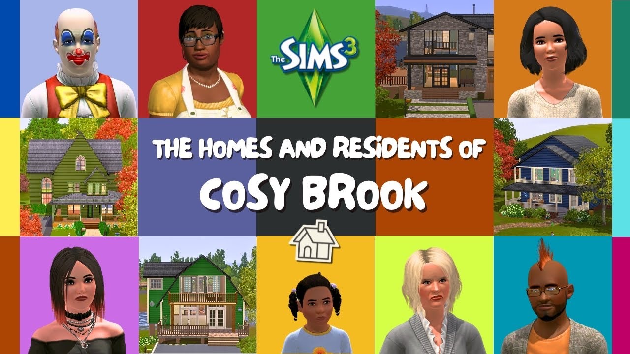 The Sims and Homes of COSY BROOK!