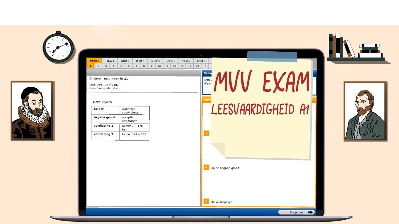 NEW MVV Leesvaardigheid A1 examen buitenland Nederlands - How you have to approach it + answers