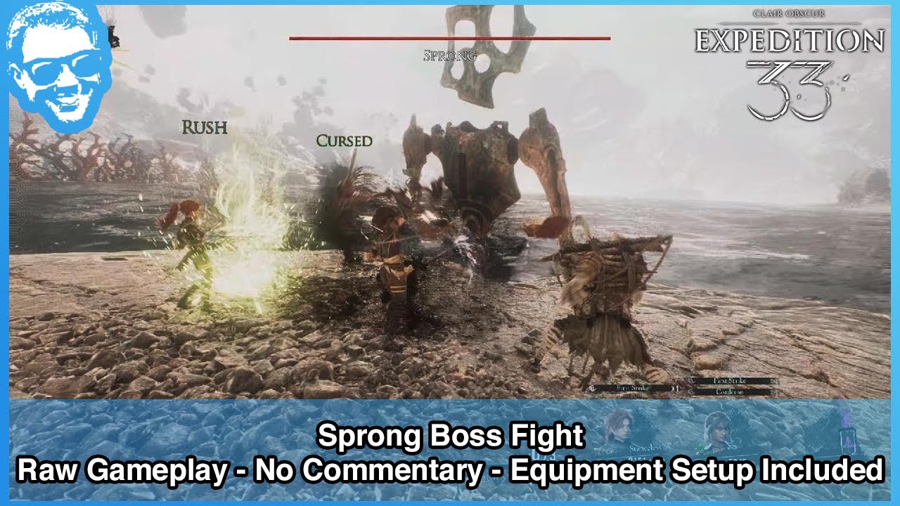 Clair Obscur Expedition 33 - Sprong Boss Fight (Level 55 - Raw Gameplay - No Commentary)