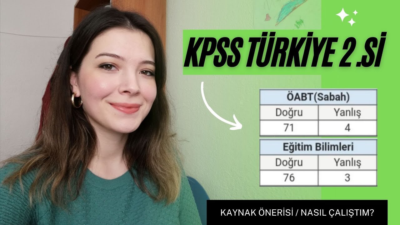 KPSS TÜRKİYE İKİNCİSİ OLDUM! NASIL ÇALIŞTIM? KAYNAK ÖNERİSİ GY/GK, Eğitim, ÖABT w/Merve Çetinkaya #2
