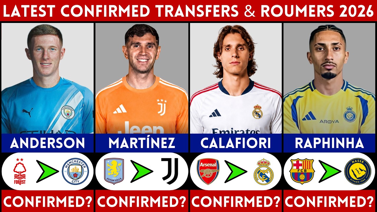 🚨 LATEST CONFIRMED TRANSFER NEWS AND RUMOURS - SUMMER 2026 | RAPHINHA, DIBU, CALAFIORI.........