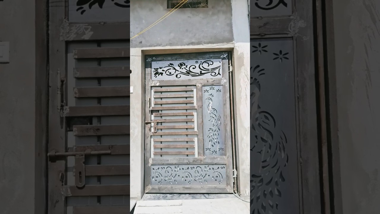 house main gate folding MS and CNC metal work 