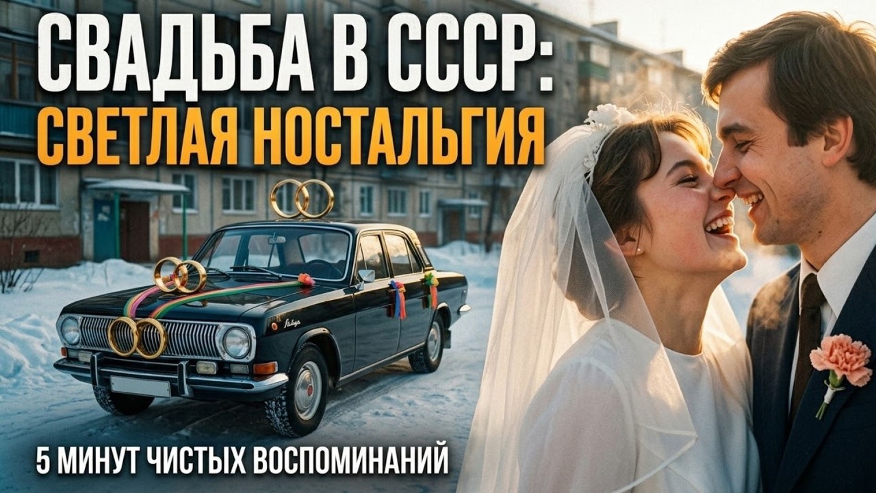 Свадьба в СССР: 5 минут, которые вернут вас в счастливую молодость