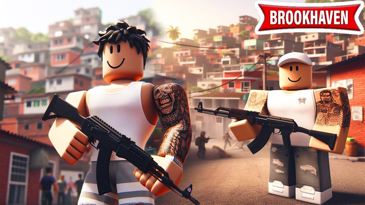 O ASSALTO da FAVELA BARRA DO GARÇA no Brookhaven - Roblox