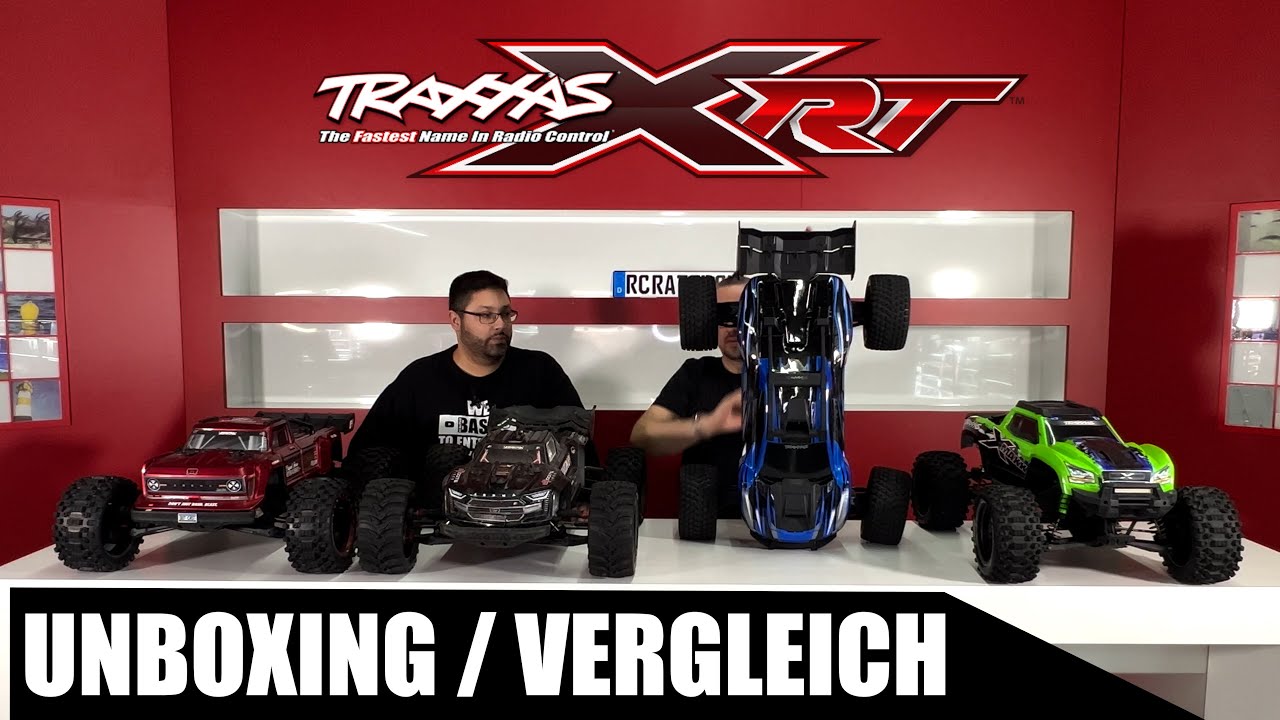 TRAXXAS XRT 8s - UNBOXING & VERGLEICH // X-Maxx // Outcast BLX 8s // Kraton EXB 8s // RC RAT PACK