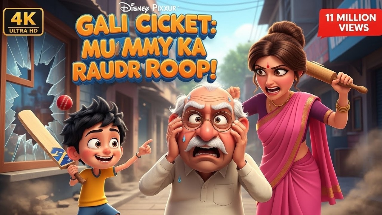 Gali Cricket Full Comedy | Bat Gaya, Glass Toota#tootalesAI