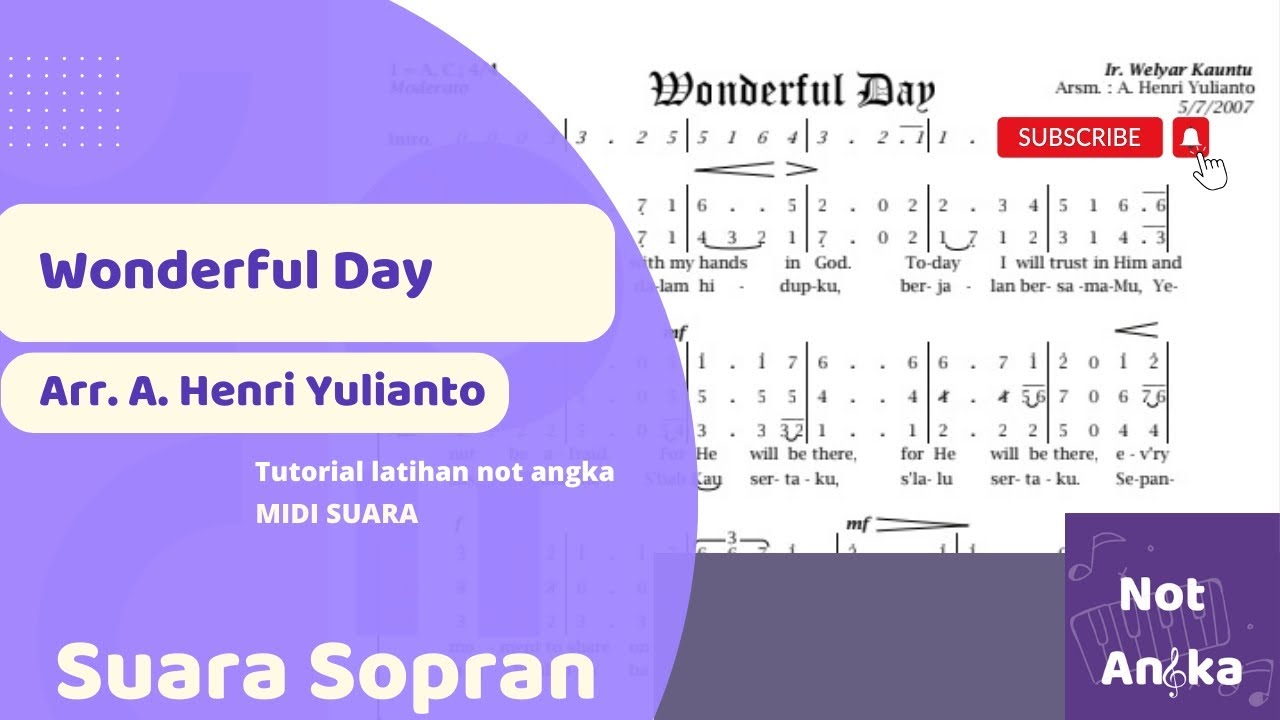 Wonderful Day - Suara Sopran