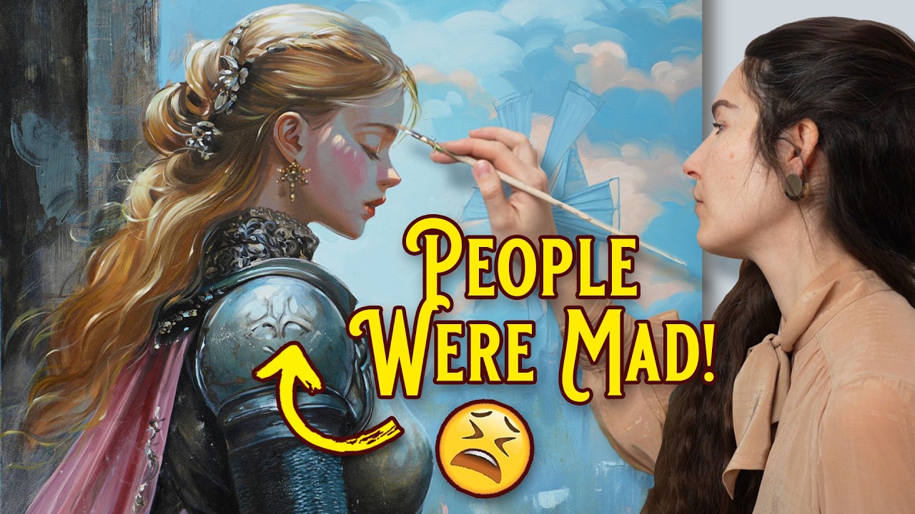 Why This Painting Caused So Much Drama Online 😅...plus my Oil Painting Techniques!