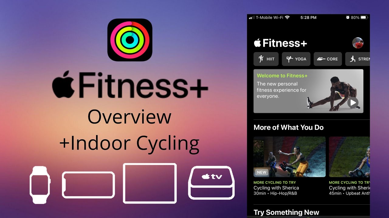 Apple Fitness+ Overview: Apple Watch, iPhone, iPad, Apple TV, Multi-account, and Indoor Cycling