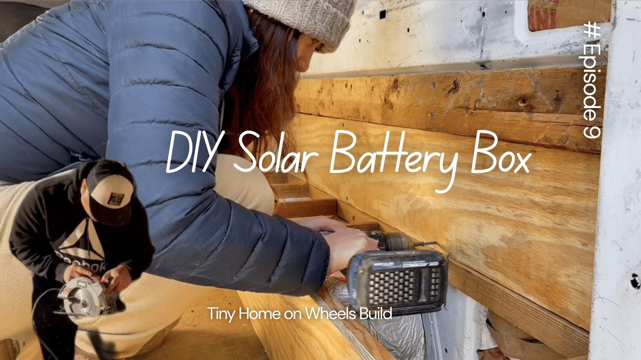 Building a Solar Battery Box | Shelves, Tile Cuts & Workshop Sounds