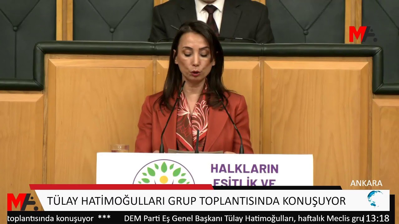 TÜLAY HATİMOĞULLARI GRUP TOPLANTISINDA KONUŞUYOR